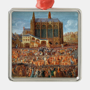 The Departure of Louis XV from Metal Ornament