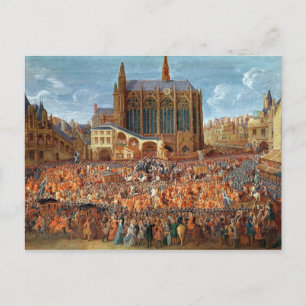 The Departure of Louis XV  from Postcard