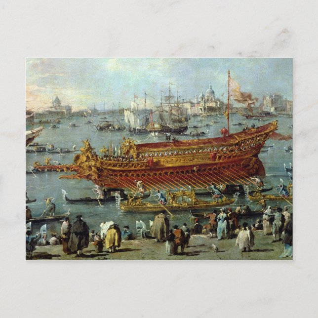 The Departure of the 'Bucentaur' Postcard (Front)