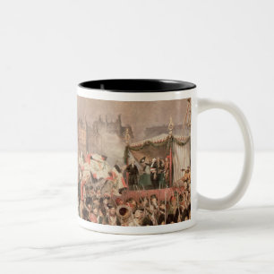 The Departure of the Volunteers 1792 Two-Tone Coffee Mug