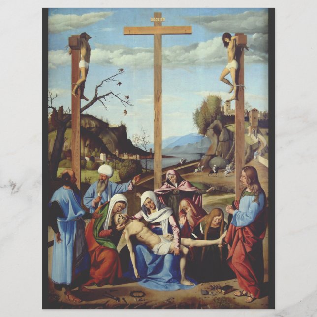 The Deposition of Jesus Christ Sacred Icon Art Flyer (Front)