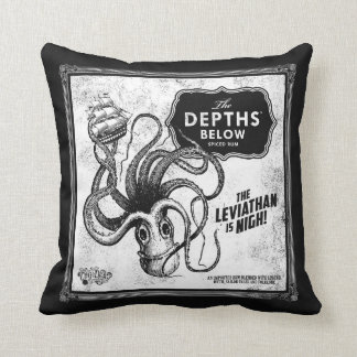 The Depths Below Rum Throw Pillow