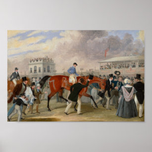 The Derby Winner 1840 Vintage Horse Racing Poster