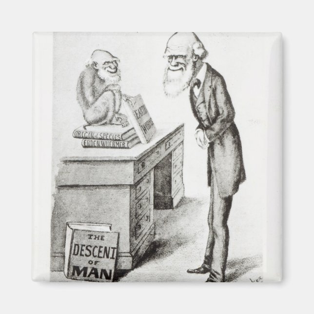 The Descent of Man Magnet (Front)
