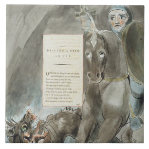 The Descent of Odin, An Ode, from 'The Poems of Th Ceramic Tile