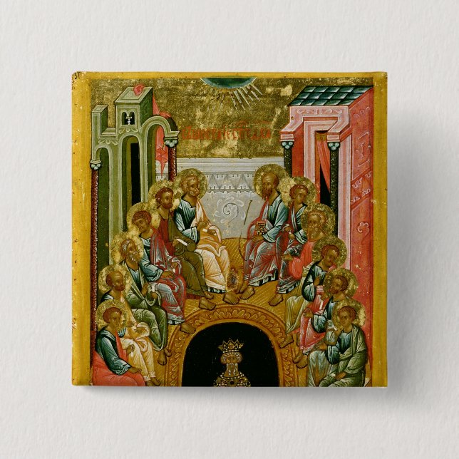 The Descent of the Holy Spirit 15 Cm Square Badge (Front)