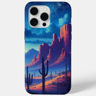 The Desert at night southwestern  iPhone 15 Pro Max Case