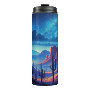 The Desert at night southwestern Thermal Tumbler