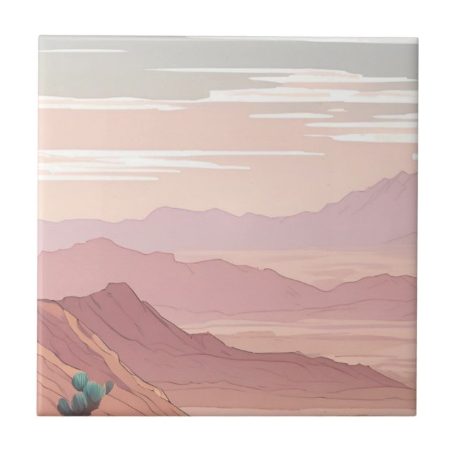 The Desert Ceramic Tile (Front)