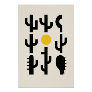 The desert in abstractions poster