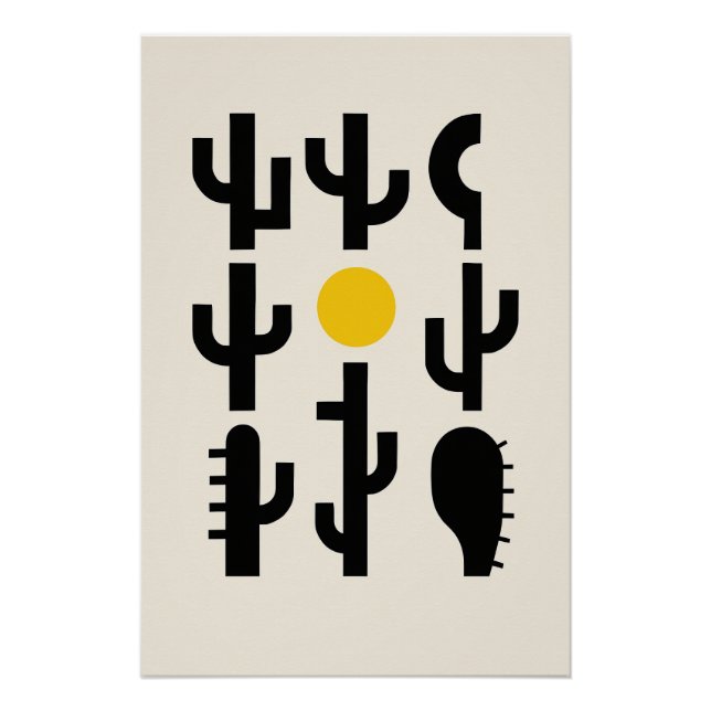 The desert in abstractions poster (Front)