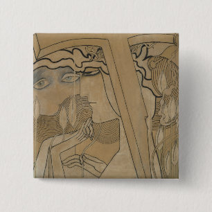 The Desire and the Satisfaction, 1893 15 Cm Square Badge