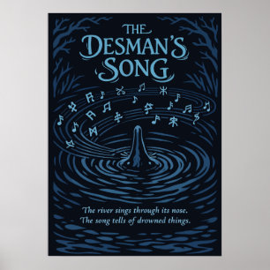 The Desman’s Song River Illustration Poster