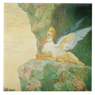 The Despair of the Sphinx, 1890 Ceramic Tile