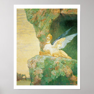 The Despair of the Sphinx, 1890 Poster