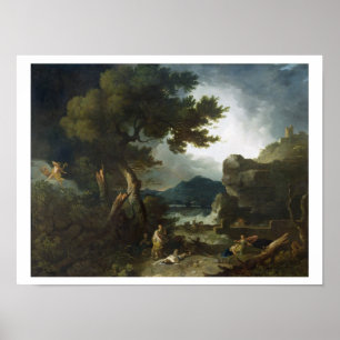 The Destruction of Niobe's Children, 1760 (oil on Poster