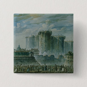 The Destruction of the Bastille, 14th July 1789 15 Cm Square Badge
