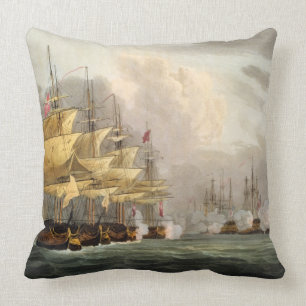 The Destruction of the Danish Fleet before Copenha Cushion