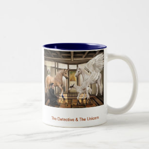 The Detective & The Unicorn Two-Tone Coffee Mug