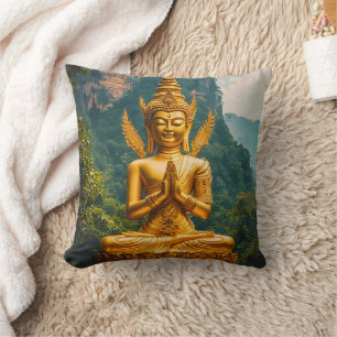 The Devata in Golden Light Cushion