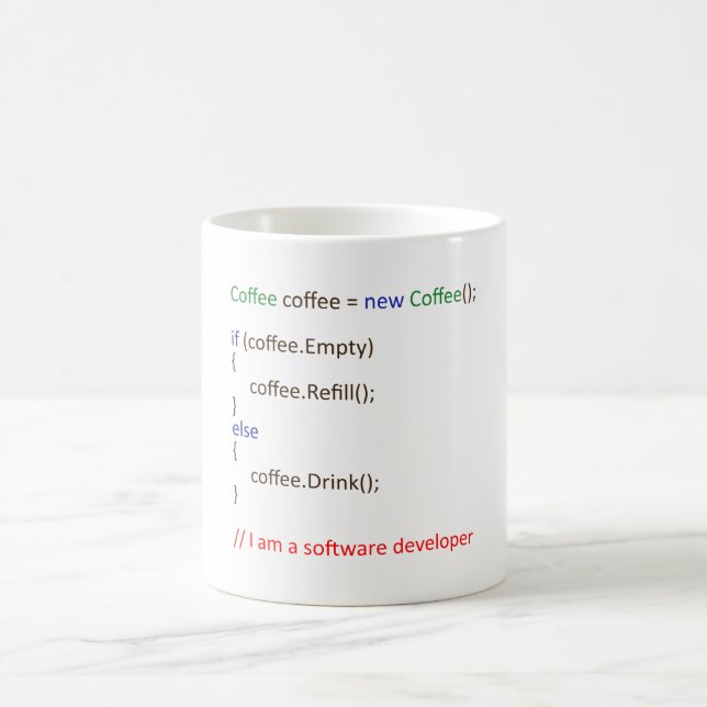 The Developer Coffee Mug (Center)