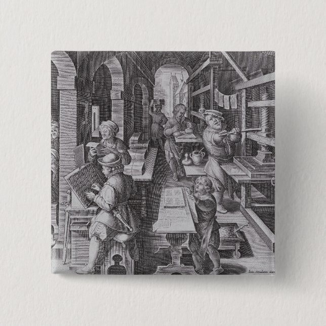 The Development of Printing 15 Cm Square Badge (Front)