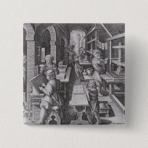 The Development of Printing 15 Cm Square Badge