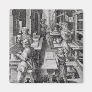 The Development of Printing, plate 5 from 'Nova Re Magnet