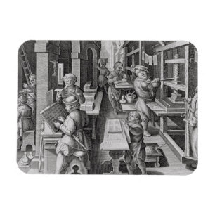 The Development of Printing, plate 5 from 'Nova Re Magnet