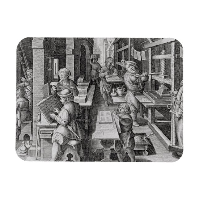 The Development of Printing, plate 5 from 'Nova Re Magnet (Horizontal)