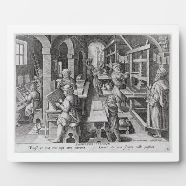 The Development of Printing, plate 5 from 'Nova Re Plaque (Front)