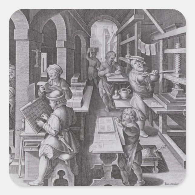 The Development of Printing Square Sticker (Front)