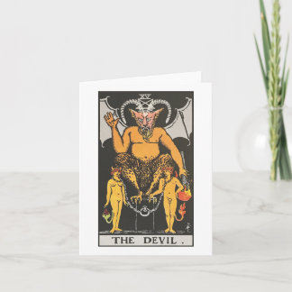 The Devil card - Rider Waite Smith tarot