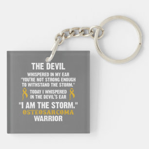 The Devil I Am The Storm Warrior T-Shirt Key Ring