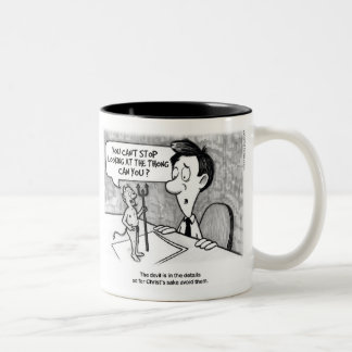The Devil in the Details Two-Tone Coffee Mug