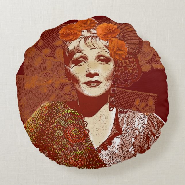 The Devil is a Woman Round Cushion (Back)