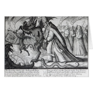 The Devil leading the Pope in Chains, 1680