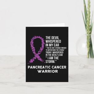 The Devil- Pancreatic Cancer Awareness Support Rib Card