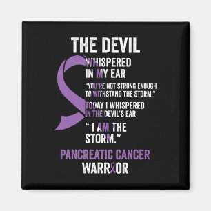 The Devil- Pancreatic Cancer Awareness Support Rib Magnet