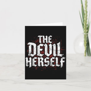The Devil Retro Occult Women Dark Feminine Card