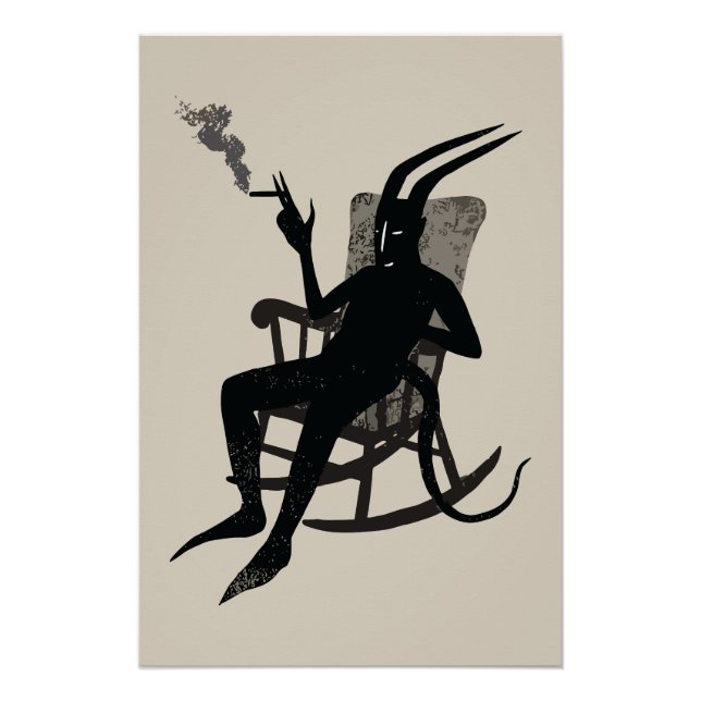 The Devil’s Break – Dark Humour Wall Art (Front)