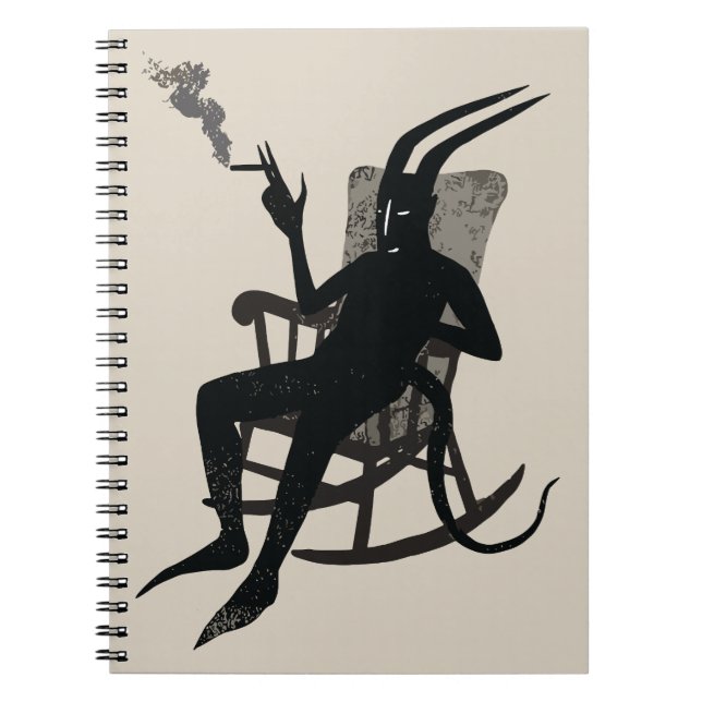 The Devil’s Break – Dark Humour Wall Art Notebook (Front)