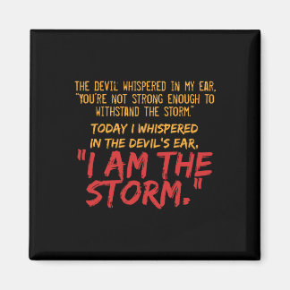 The Devil Whispered In My Ear Devil Quote Magnet