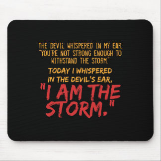 The Devil Whispered In My Ear Devil Quote Mouse Pad