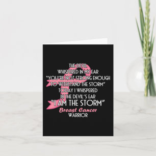 The Devil Whispered in My Ear I Am the Storm - Bre Card