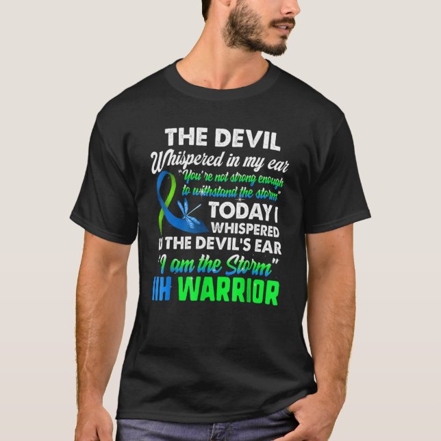 The Devil Whispered In My Ear You're Not Strong En T-Shirt (Front)