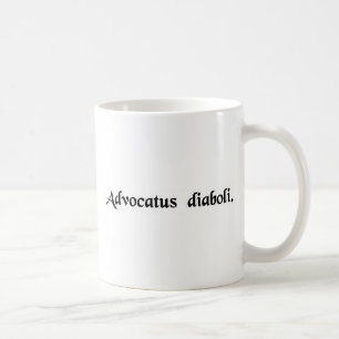 The devil's advocate coffee mug