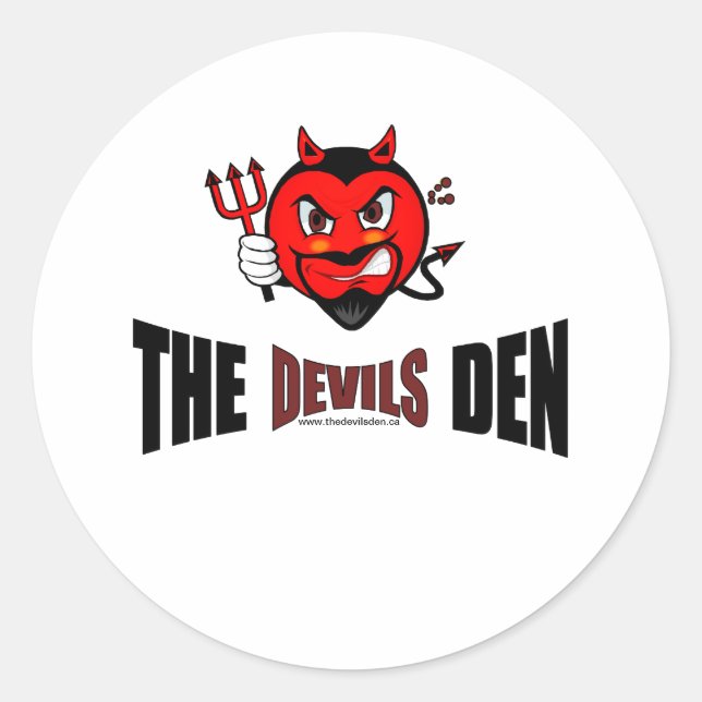 The Devils Den Sticker (Front)