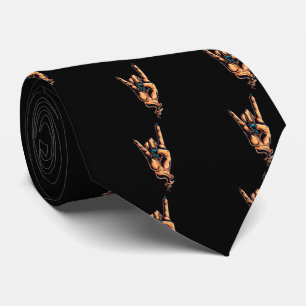The Devils Horns hand gesture Tie