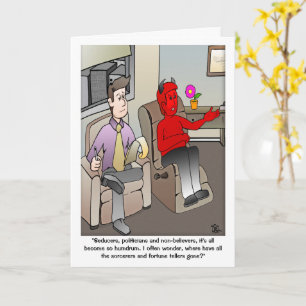 The Devil's Psychiatrist Greeting Card